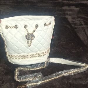 White Quilted Shoulder Bag